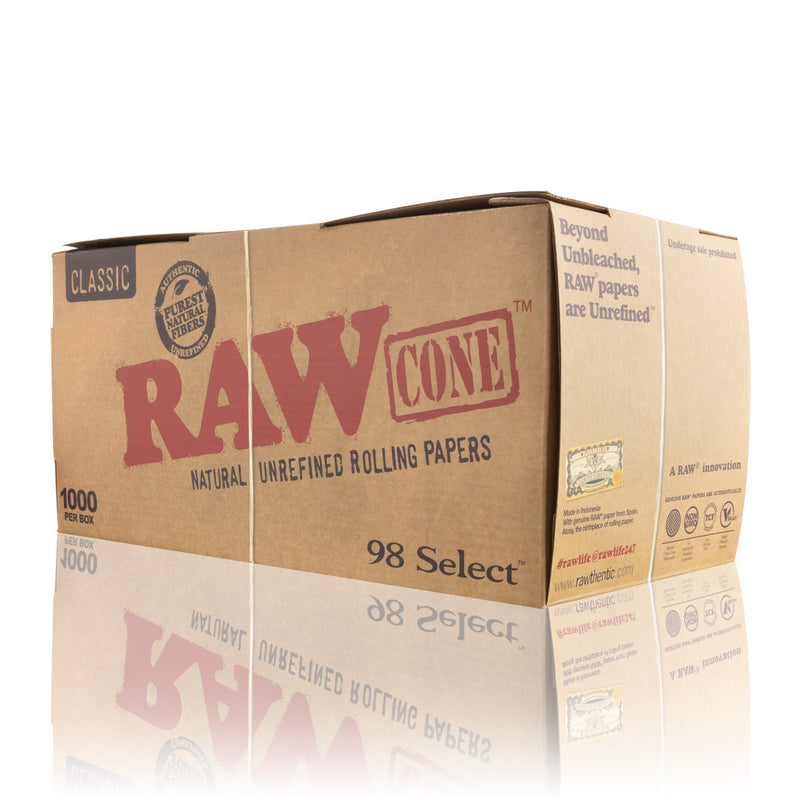 RAW® | Classic 98 Special Pre-Rolled Cones | 98mm - Hemp Paper - wholesale smoking products