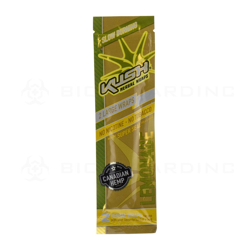 KUSH® | Lemonade Herbal Wraps 2-Packs | 25 Count