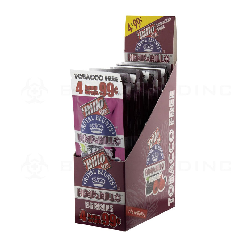 Royal Blunts® | Hemparillo™ Wraps Berries Rillo Size 4-Packs | 15 CT