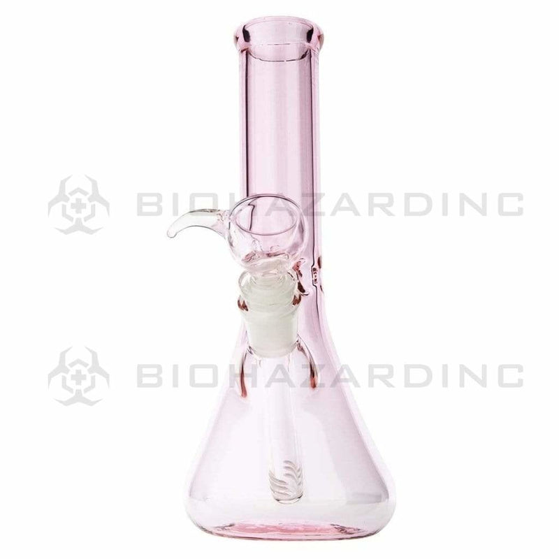 Biohazard Inc Glass Bong 9" Beaker Water Pipe - Pink