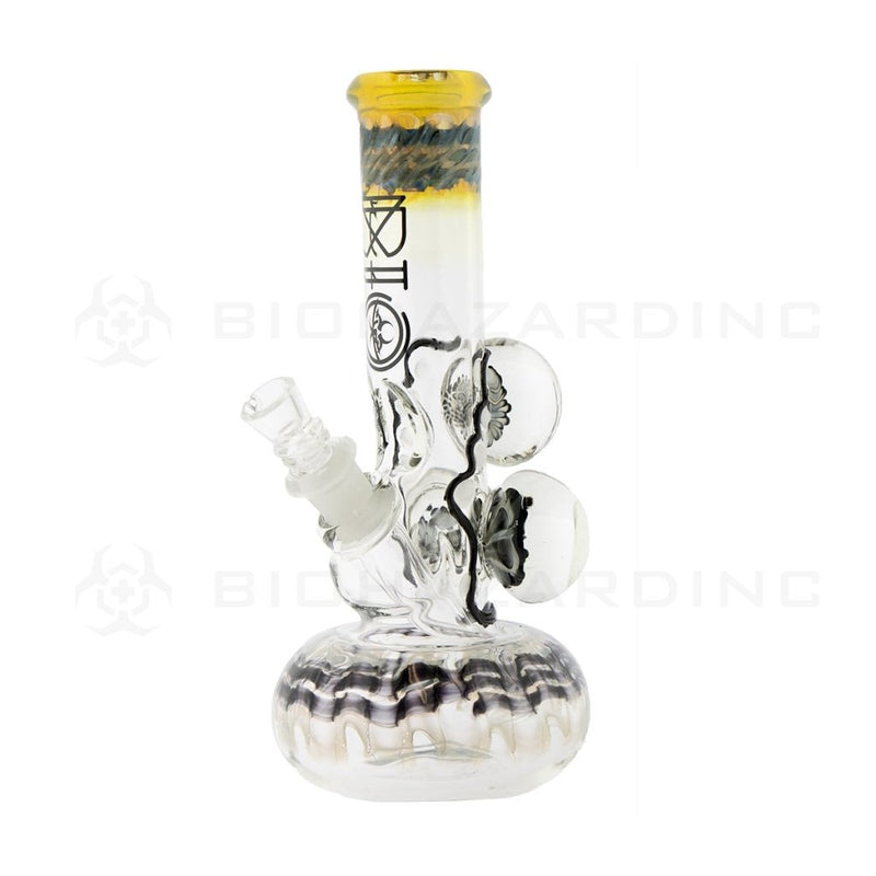 9 Bio 3 Marble Bubble Bottom Bong - Black W/ Illuminati Glass