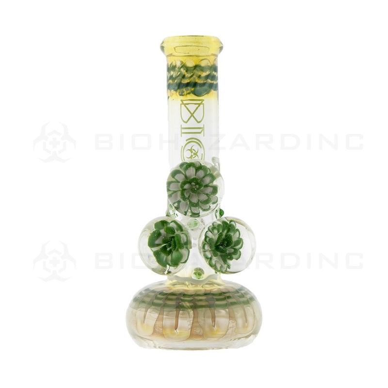 9 Bio 3 Marble Bubble Bottom Bong - Green W/ Illuminati Glass