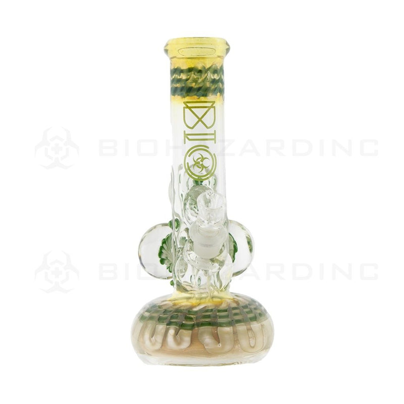 9 Bio 3 Marble Bubble Bottom Bong - Green W/ Illuminati Glass