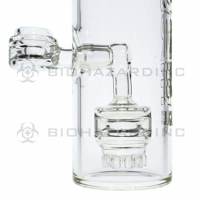 Pure Glass Glass Bong 9" PURE Water Bottle w/ Mini Jellyfish Perc - Red Hydroguard Sleeve