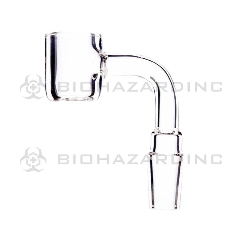 Biohazard Inc Quartz Banger 90 Degree Quartz Banger Flat Top 14mm Male