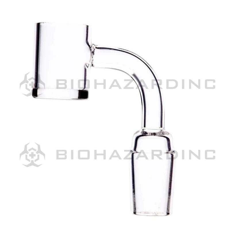 Biohazard Inc Quartz Banger 90 Degree Quartz Banger Flat Top - Male 18mm / 22mm Bucket- 3 Count