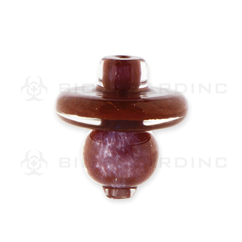 Glass Directional Bubble Carb Cap | Maroon