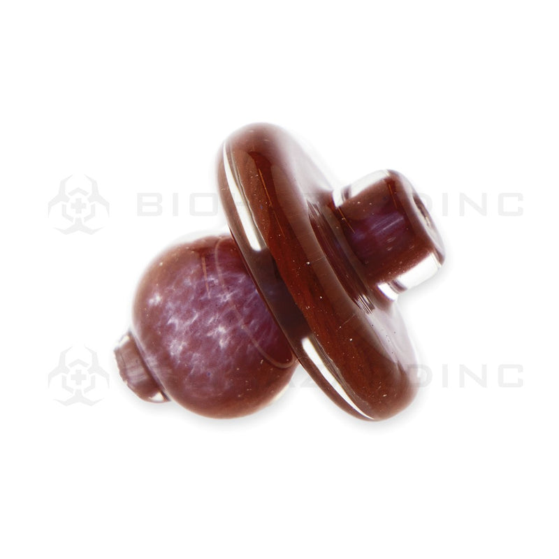 Glass Directional Bubble Carb Cap | Maroon