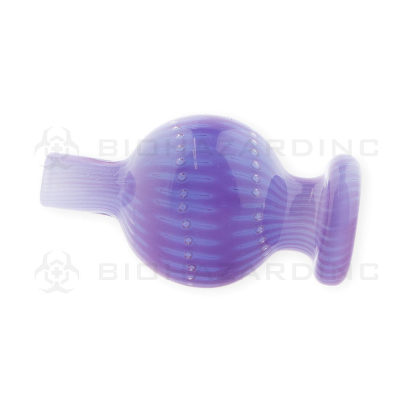 Glass Bubble Matrix Carb Cap | Purple