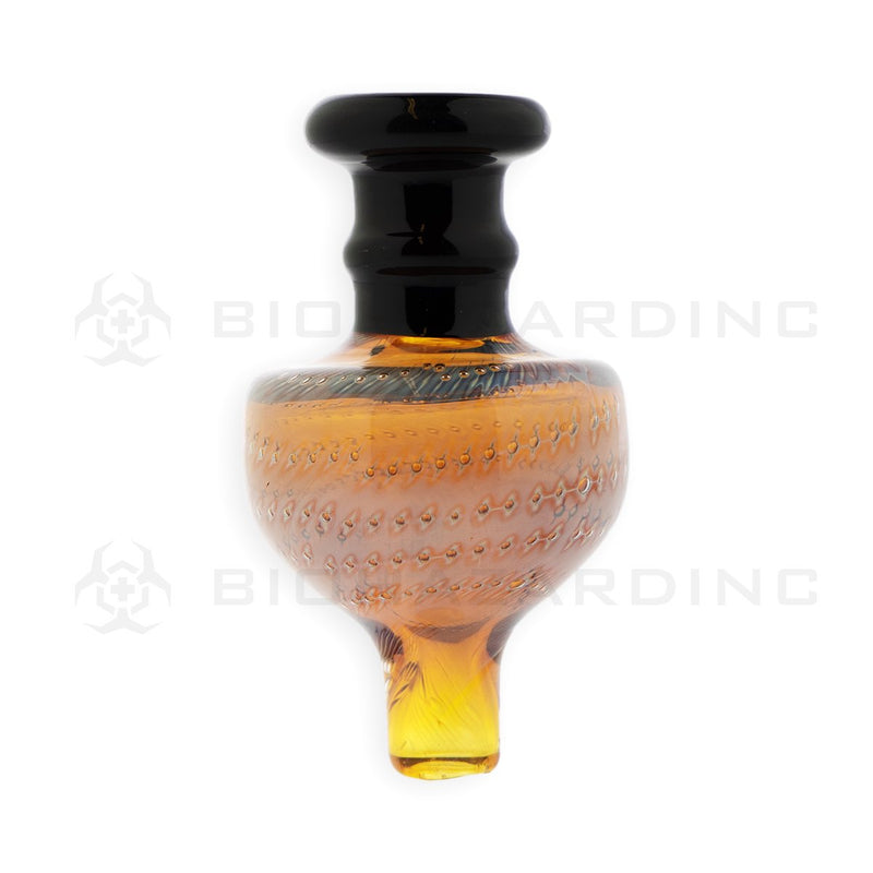 Two Tone Pointed Dome Directional Glass Carb Cap | Amber