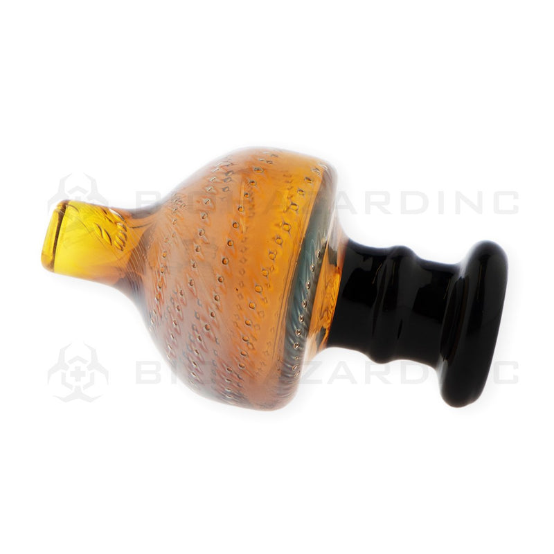 Two Tone Pointed Dome Directional Glass Carb Cap | Amber