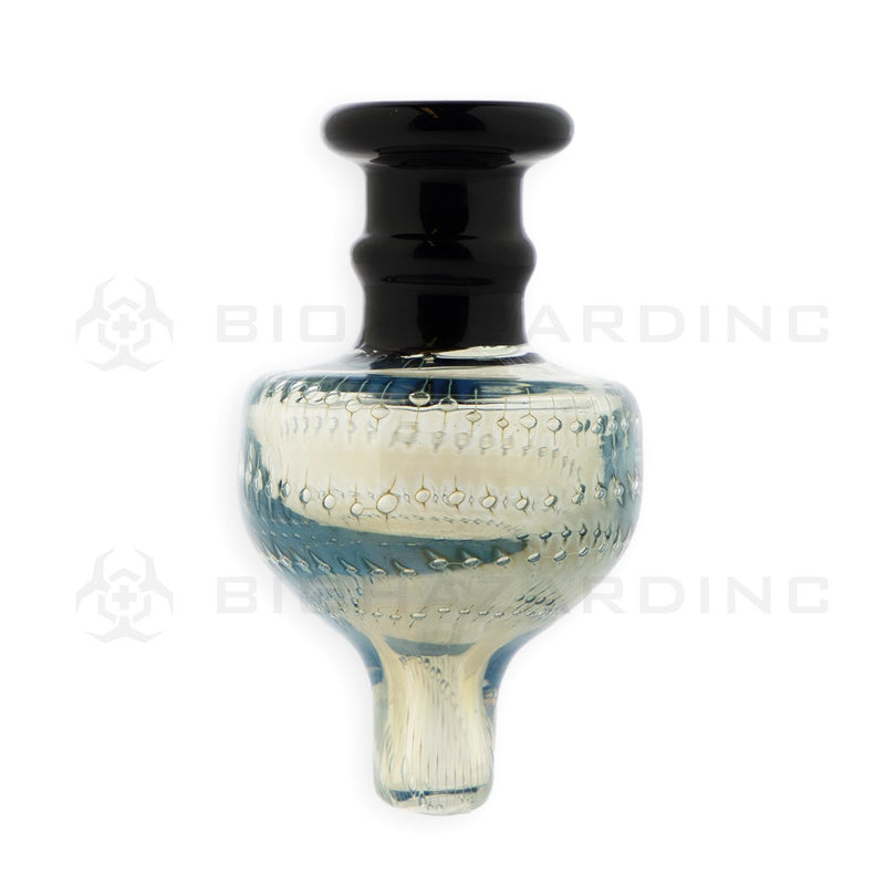 Two Tone Pointed Dome Directional Glass Carb Cap | Blue