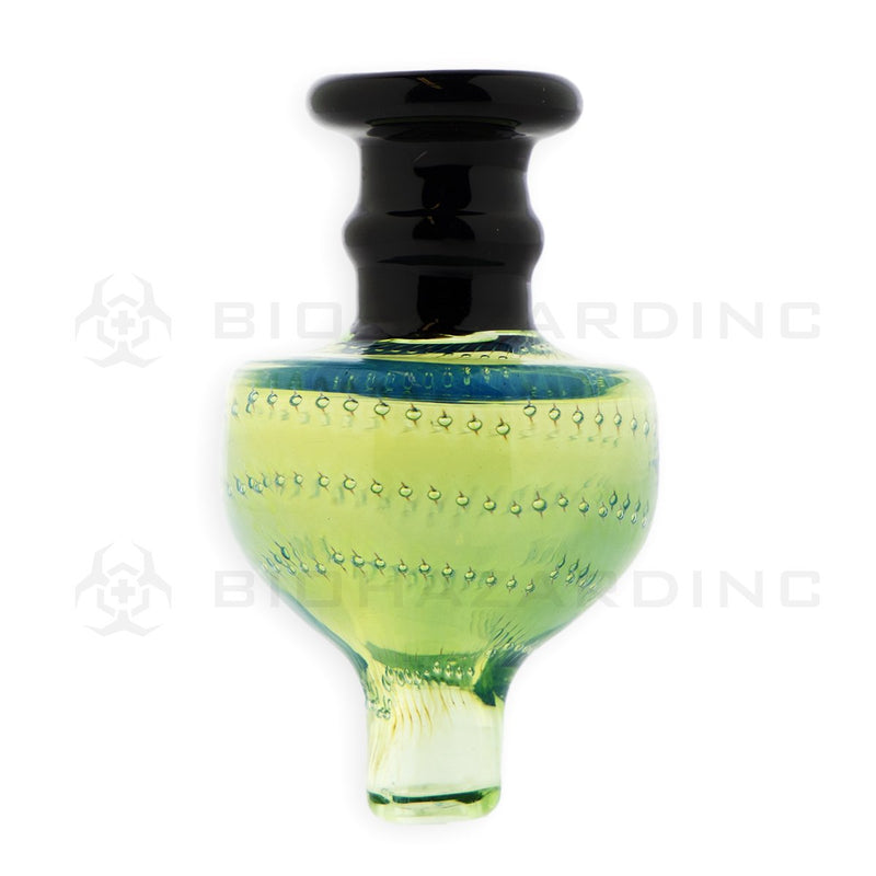 Two Tone Pointed Dome Directional Glass Carb Cap | Green