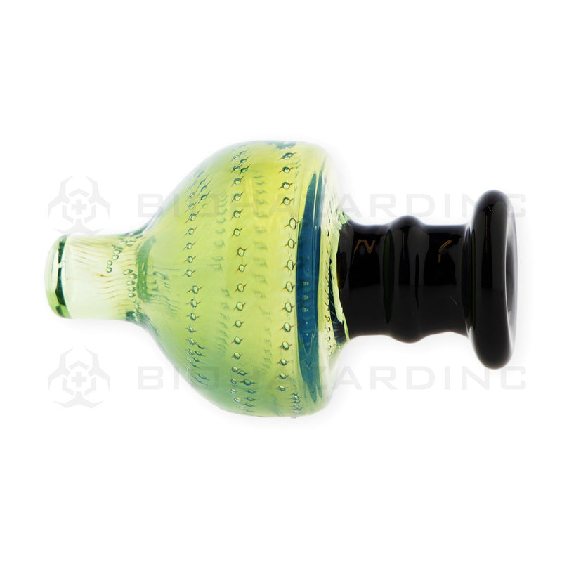 Two Tone Pointed Dome Directional Glass Carb Cap | Green