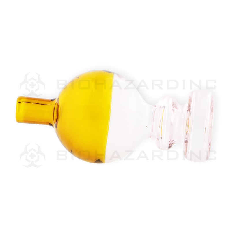 Two Tone Glass Directional Bubble Carb Cap | Amber/Pink