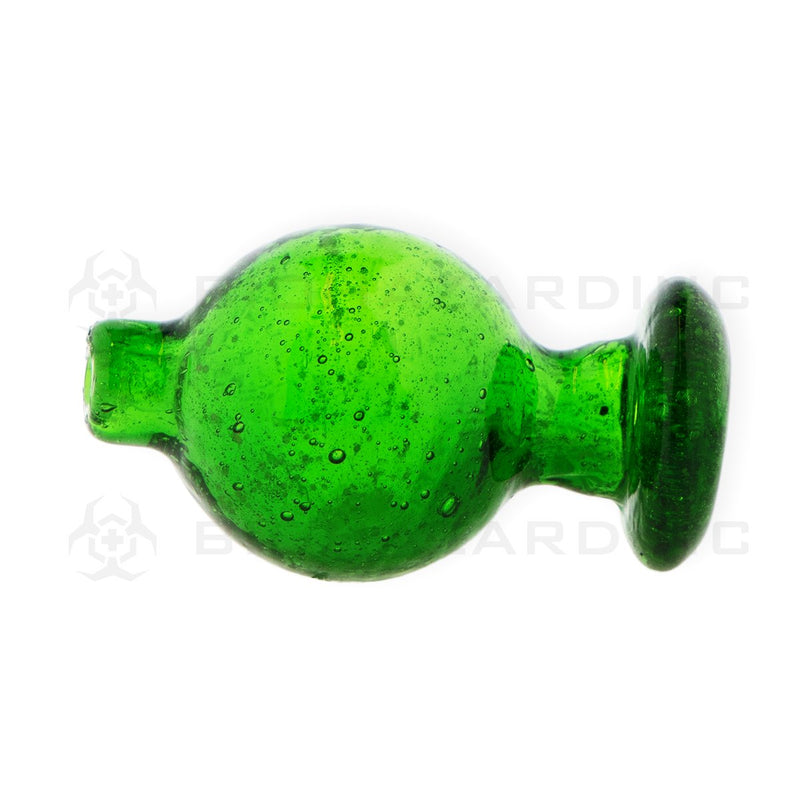 Glow in the Dark Pulegoso Glass Bubble Carb Cap | Green