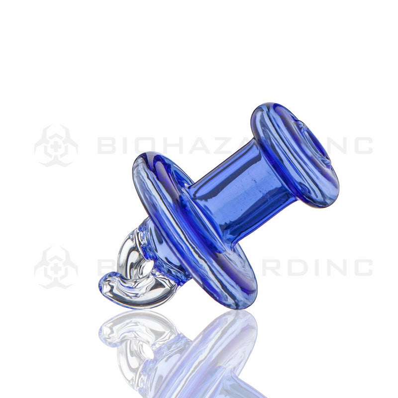 Dual Airflow Directional Glass Carb Cap | Blue