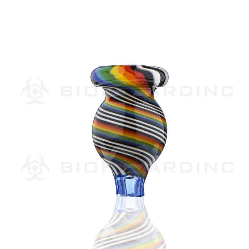 Multi-Color Swirl Glass Bubble Carb Cap