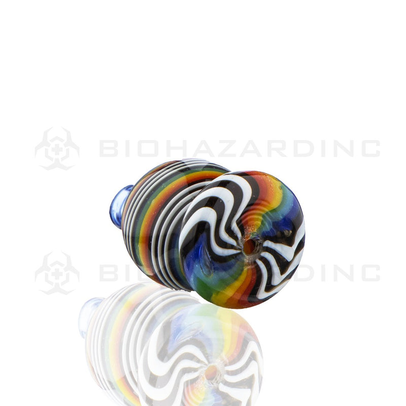 Multi-Color Swirl Glass Bubble Carb Cap