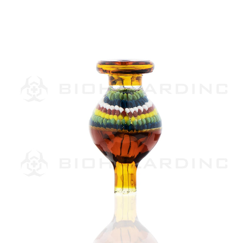 Glass Bead Bubble Carb Cap | Amber