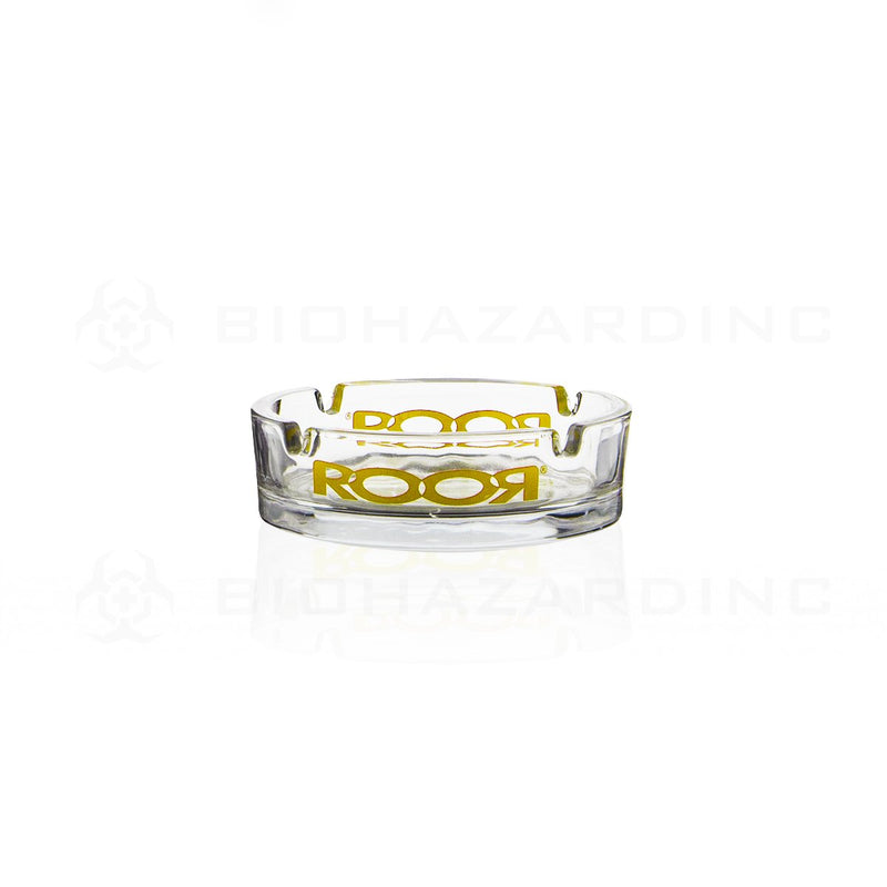 RooR® | Glass Ashtray | Yellow Decal