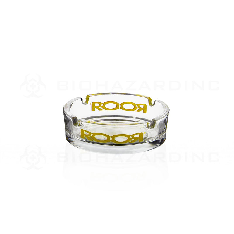 RooR® | Glass Ashtray | Yellow Decal