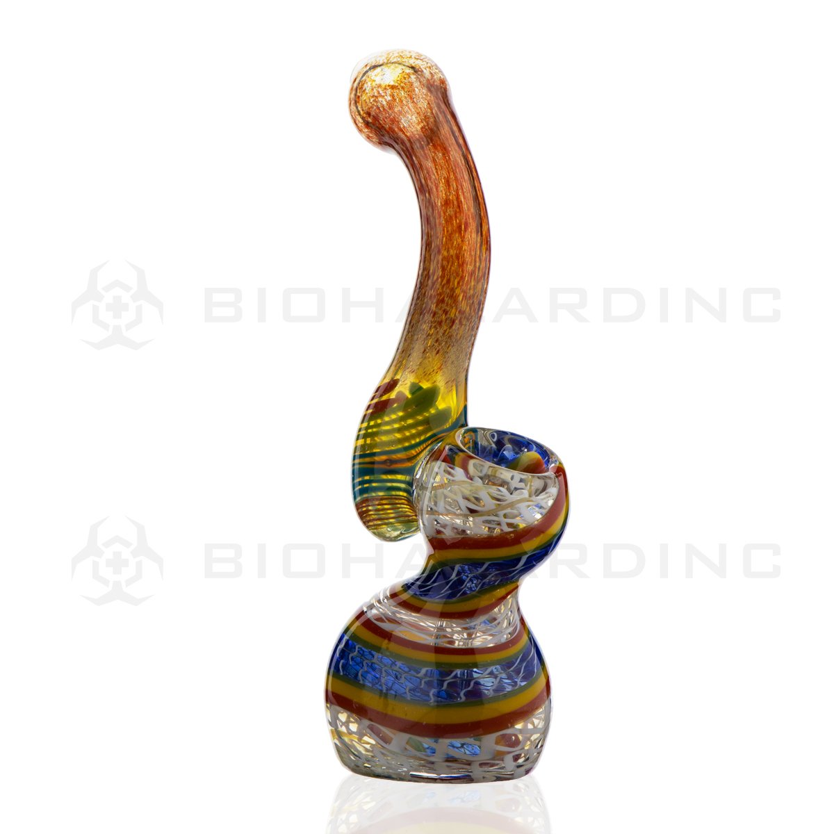 6" Striped Bubbler | | Red, Yellow, Green, and Black