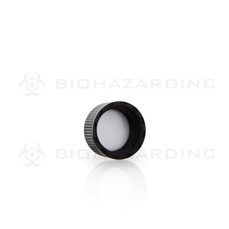 Matte Black Plastic Polypropylene Caps | 18mm