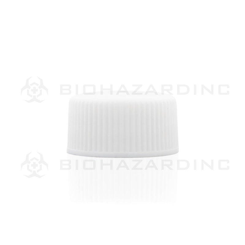 White Polypropylene Plastic Cap | 18mm