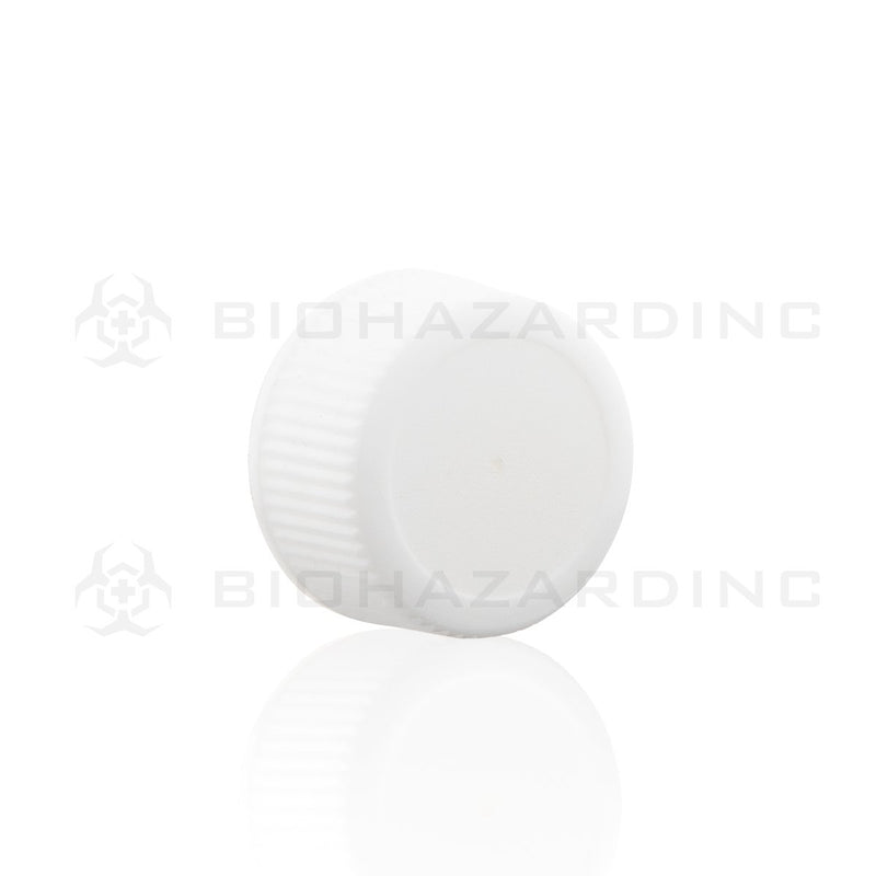 White Polypropylene Plastic Cap | 18mm