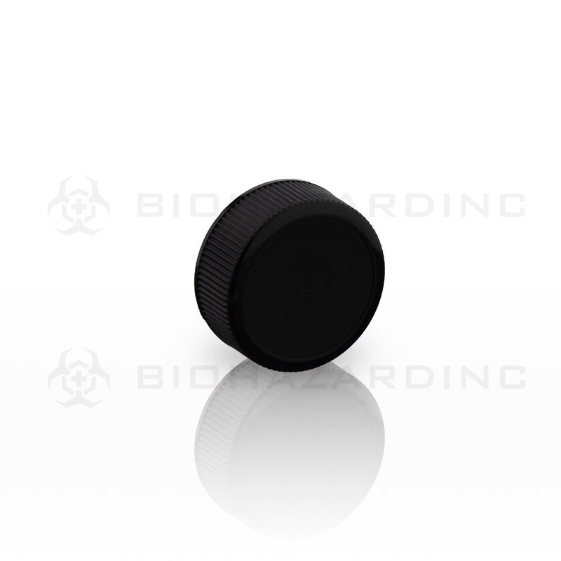 Black Polypropylene Plastic Caps | 28mm