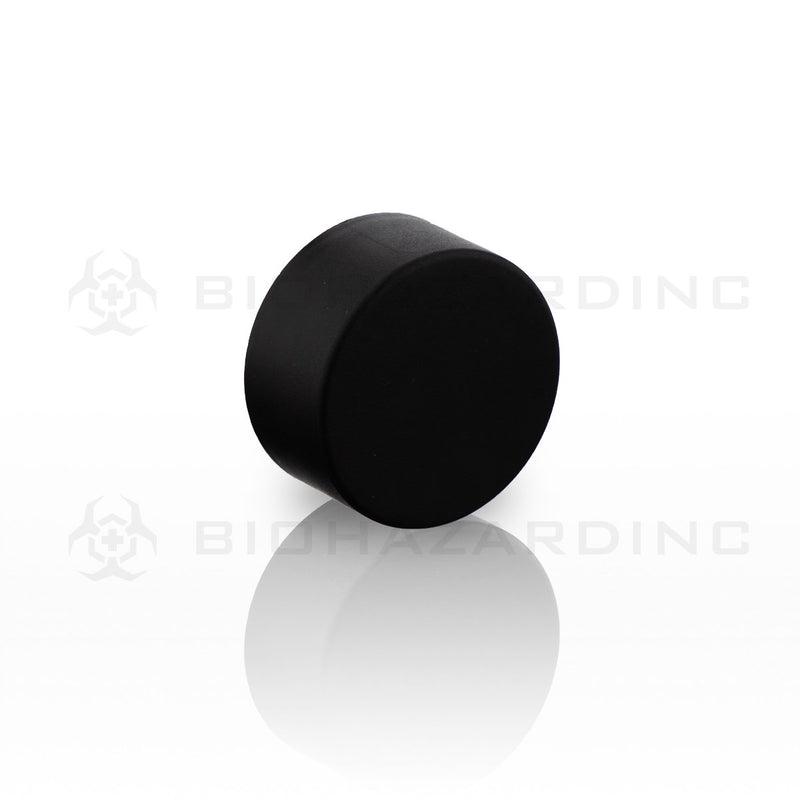 Black Matte Plastic Cap | 28mm | Child Resistant