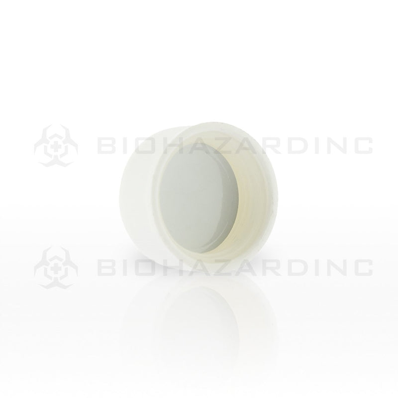 White Ribbed Cap | 28mm | Child-Resistant