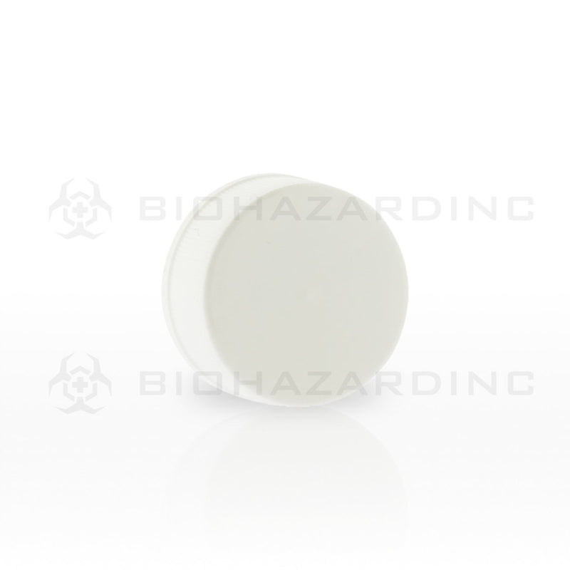 White Ribbed Cap | 28mm | Child-Resistant