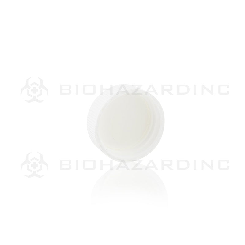 White Polypropylene Plastic Cap | 28mm