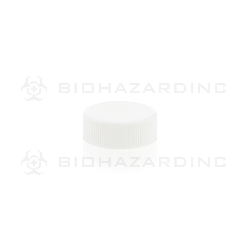 White Polypropylene Plastic Cap | 28mm