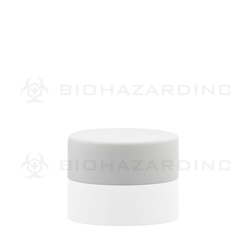 Matte White Plastic Caps with Foil Liner | 38mm | Child Resistant