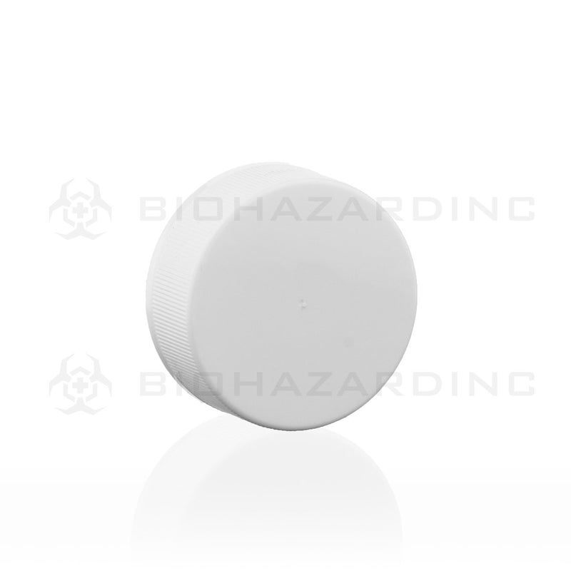 White Plastic Caps | 38mm | Child Resistant