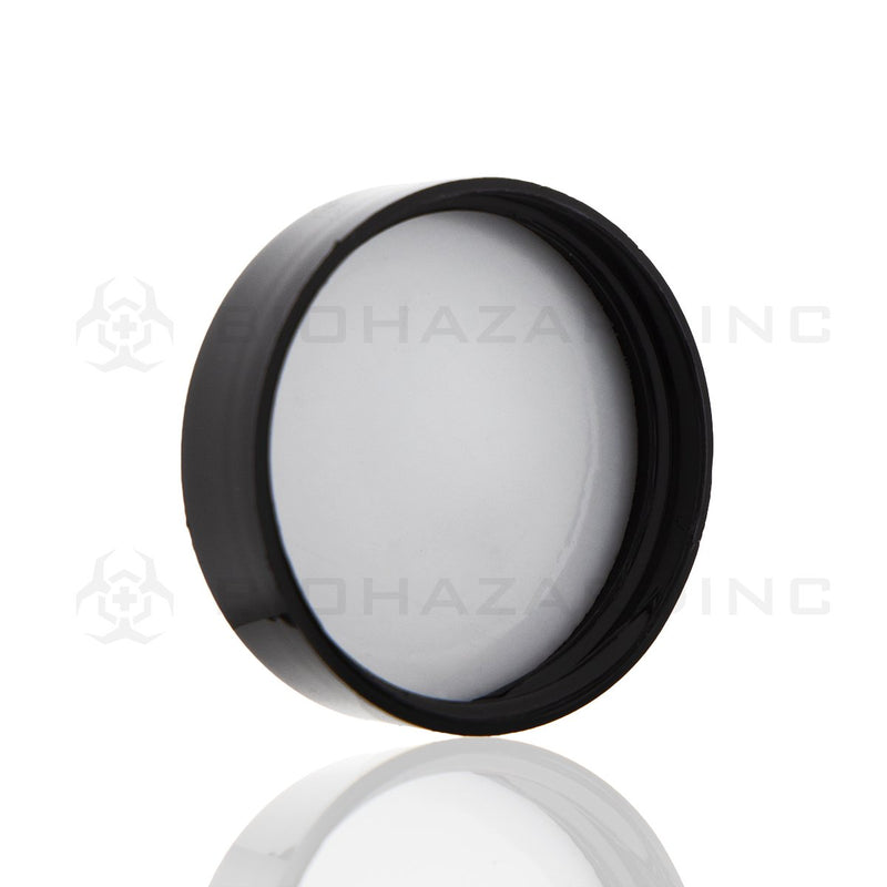 Black Plastic Smooth Skirt Lid | 38mm