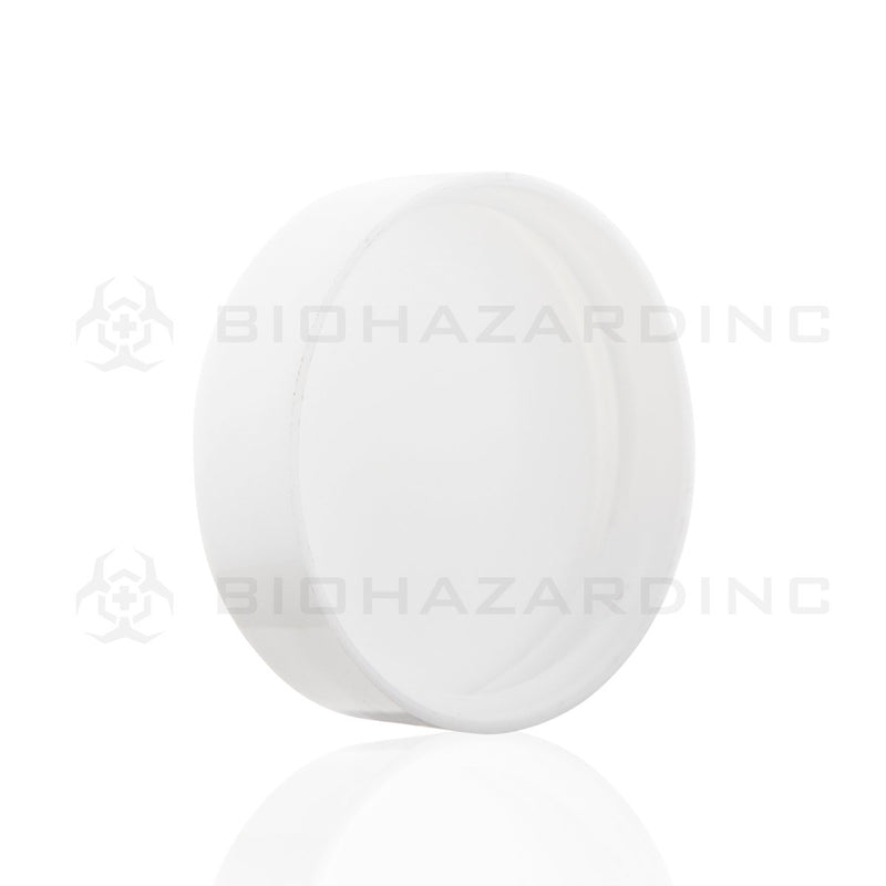 White Plastic Smooth Skirt Lid | 38mm