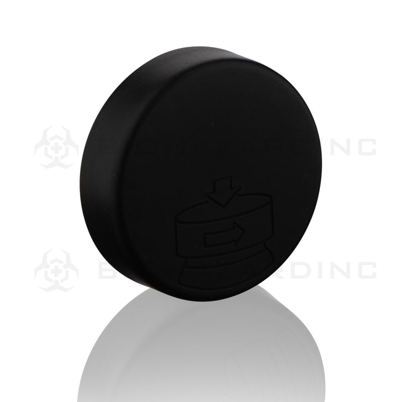 Black Debossed Plastic Cap | 58mm | Child Resistant