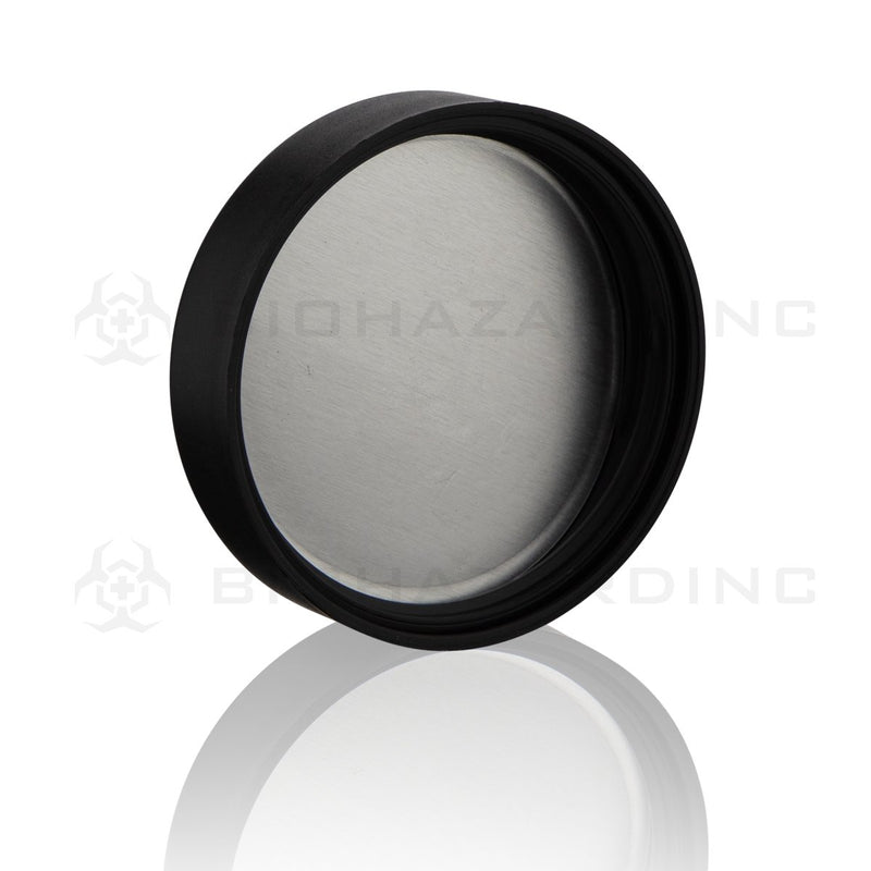 Black Debossed Plastic Cap | 58mm | Child Resistant