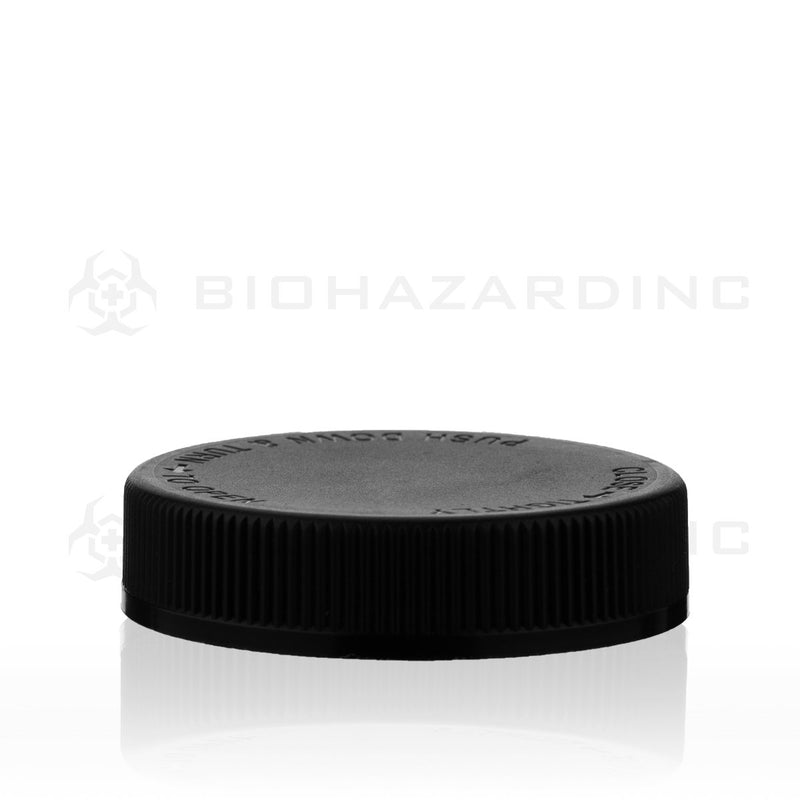 Black Plastic Caps | 63mm | Child Resistant