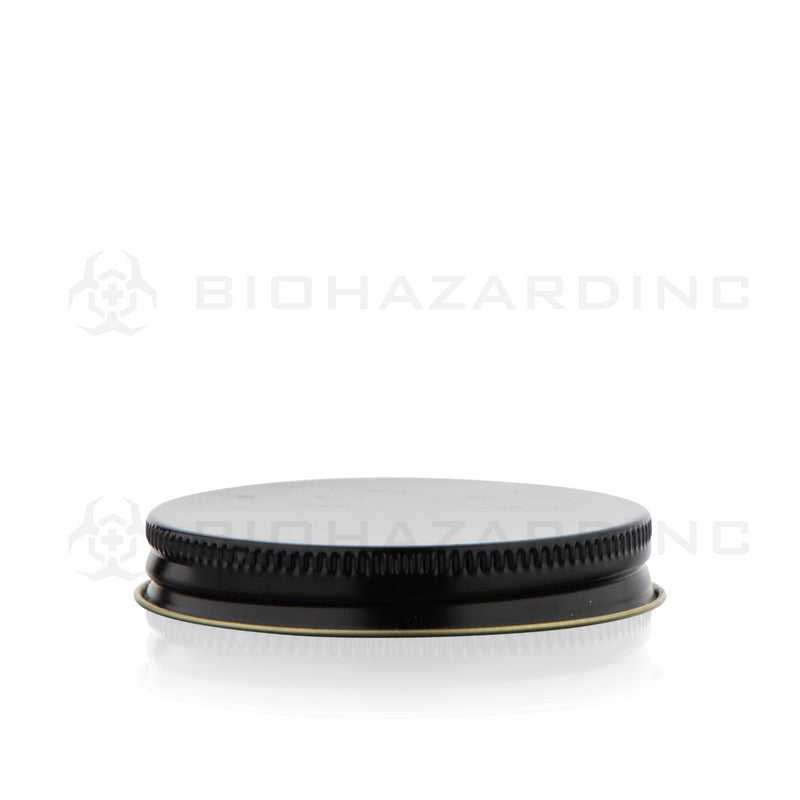 Black Metal Lid with Plastisol Liner | 63mm