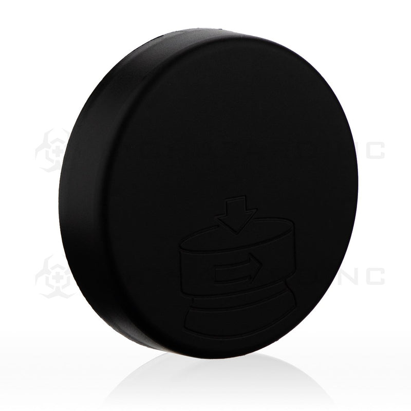 Black Debossed Plastic Caps | 70mm | Child Resistant