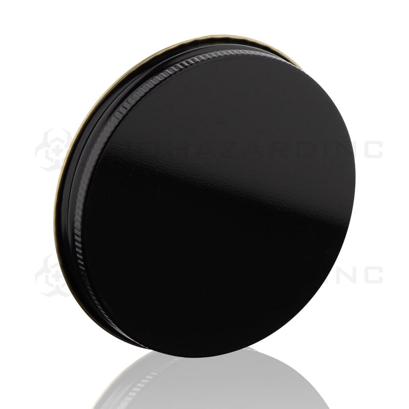 Black Metal Lid with Plastisol Liner | 89mm