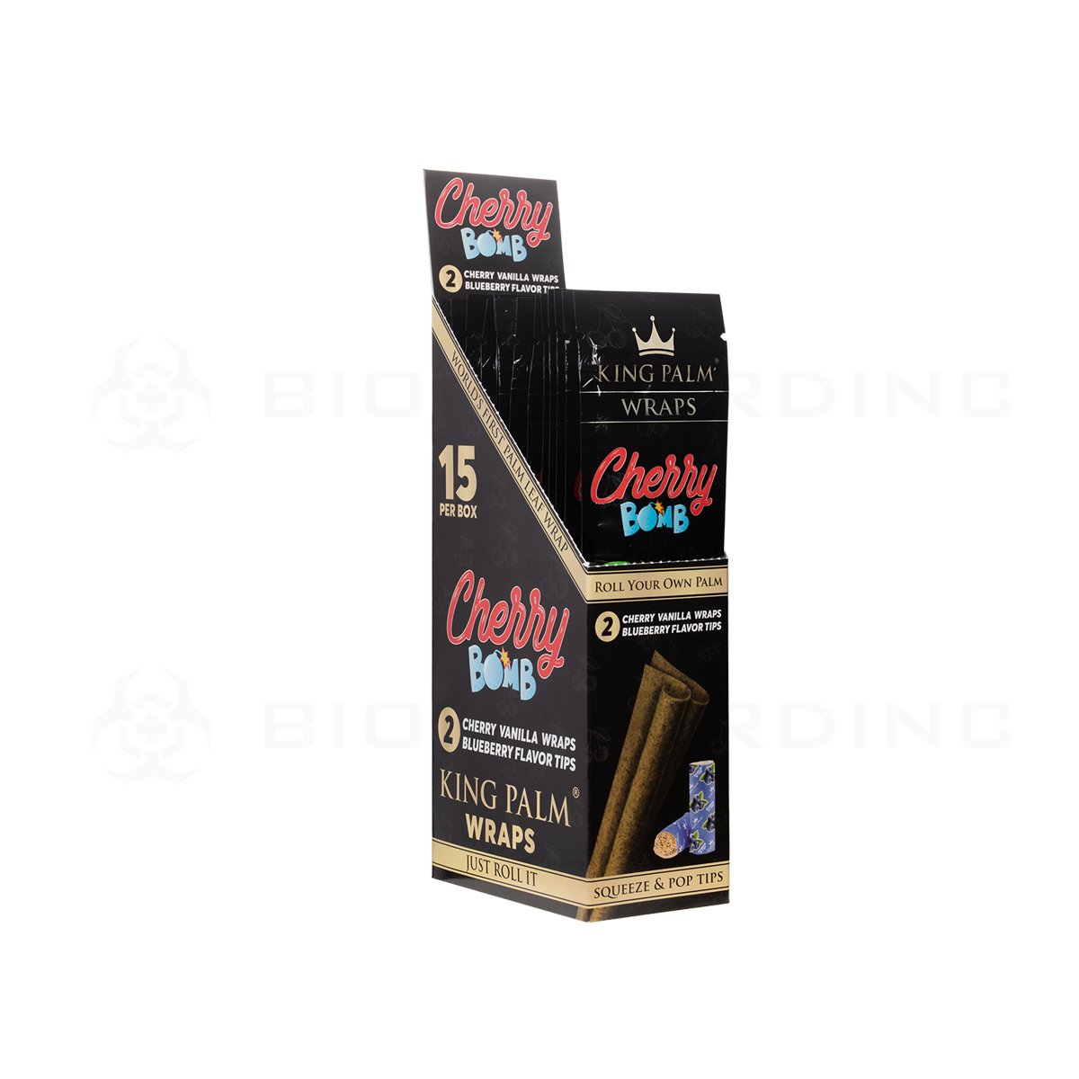 King Palm | Cherry Bomb Wraps 2-Packs | 15 CT