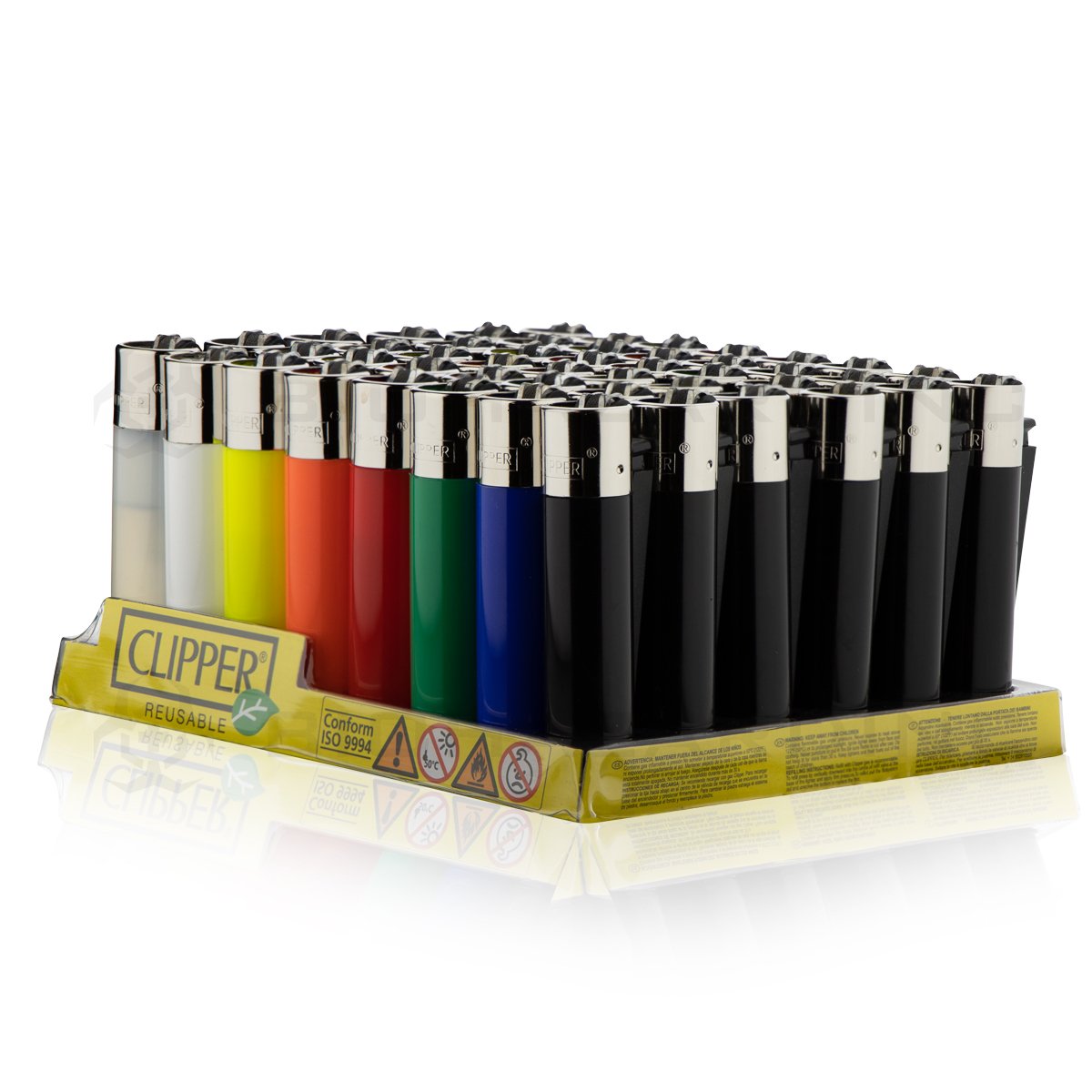 Clipper Lighters - Solid | 48 Count