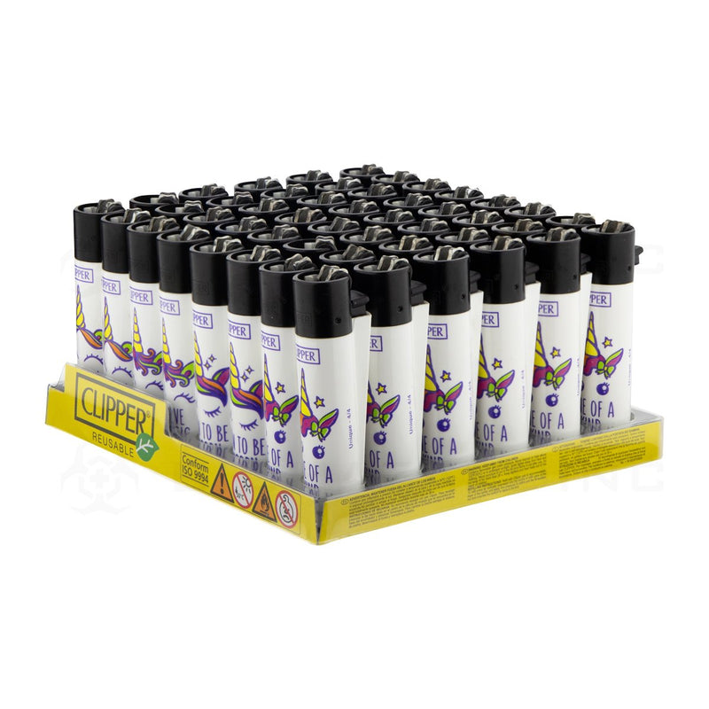 Clipper | Unicorn Lighters | 48 Count