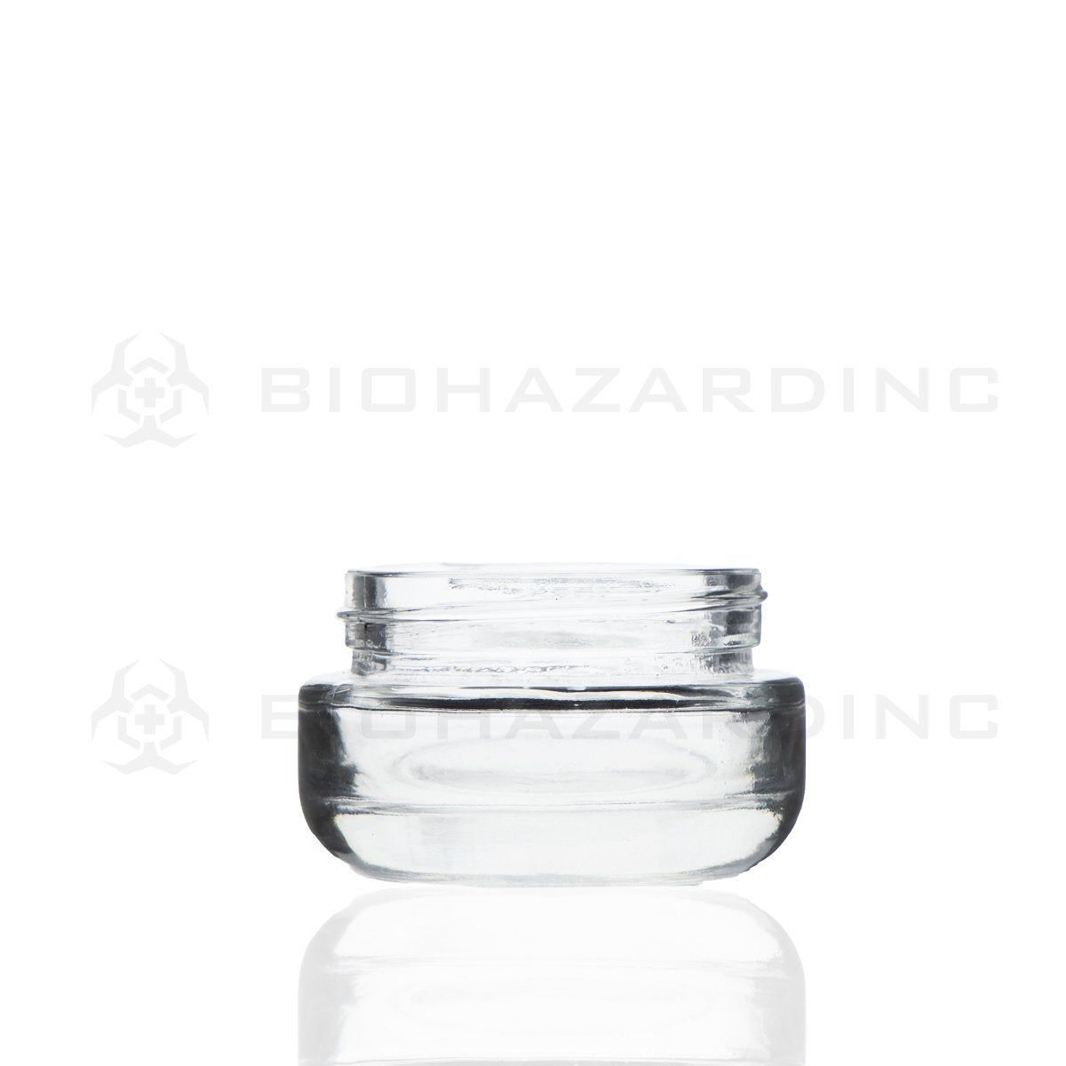 1 oz Clear Glass Jars | Heavy Weight Round Base - 53mm | 32 Count
